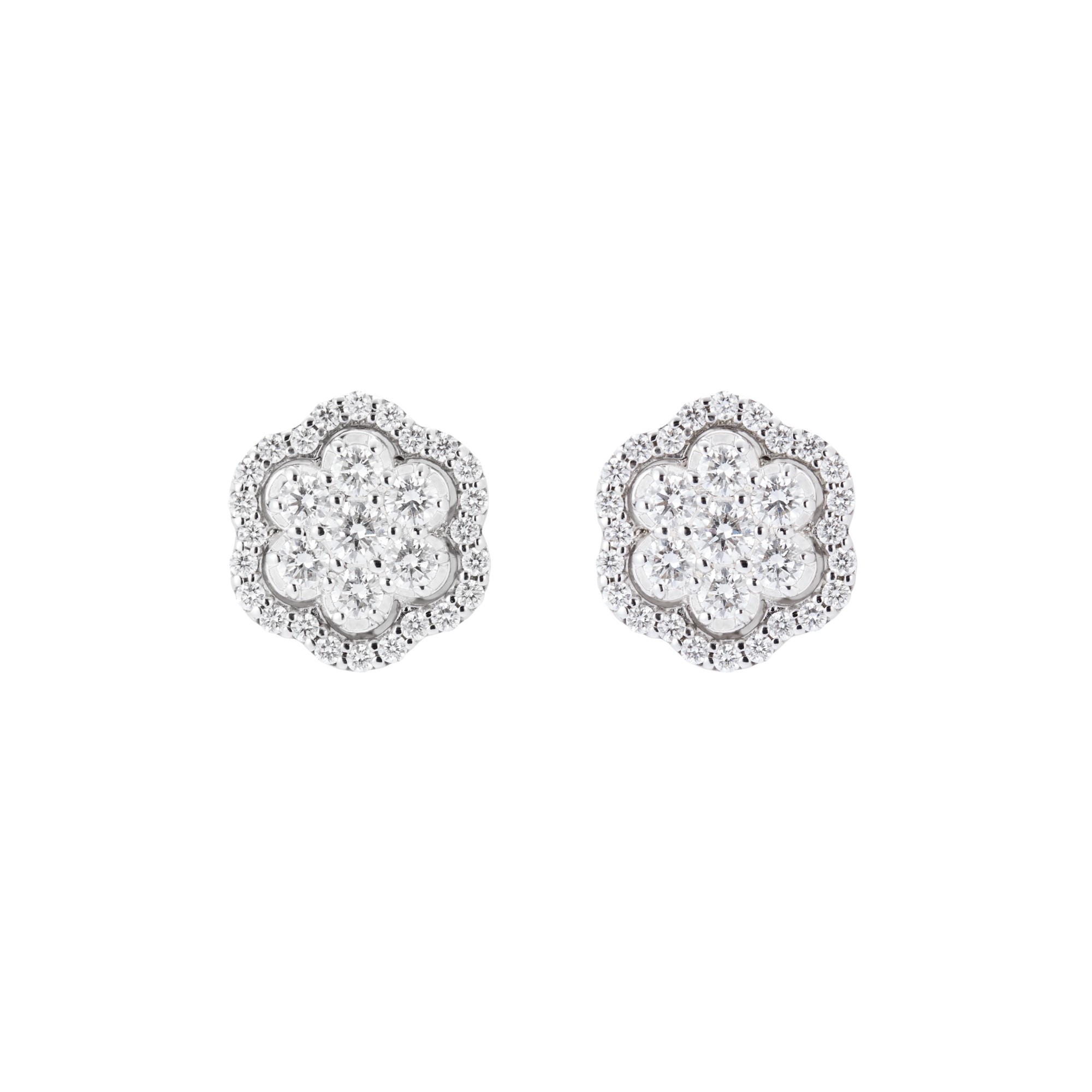 ORECCHINI FIORE CON DIAMANTI - DINACCI FRATELLI