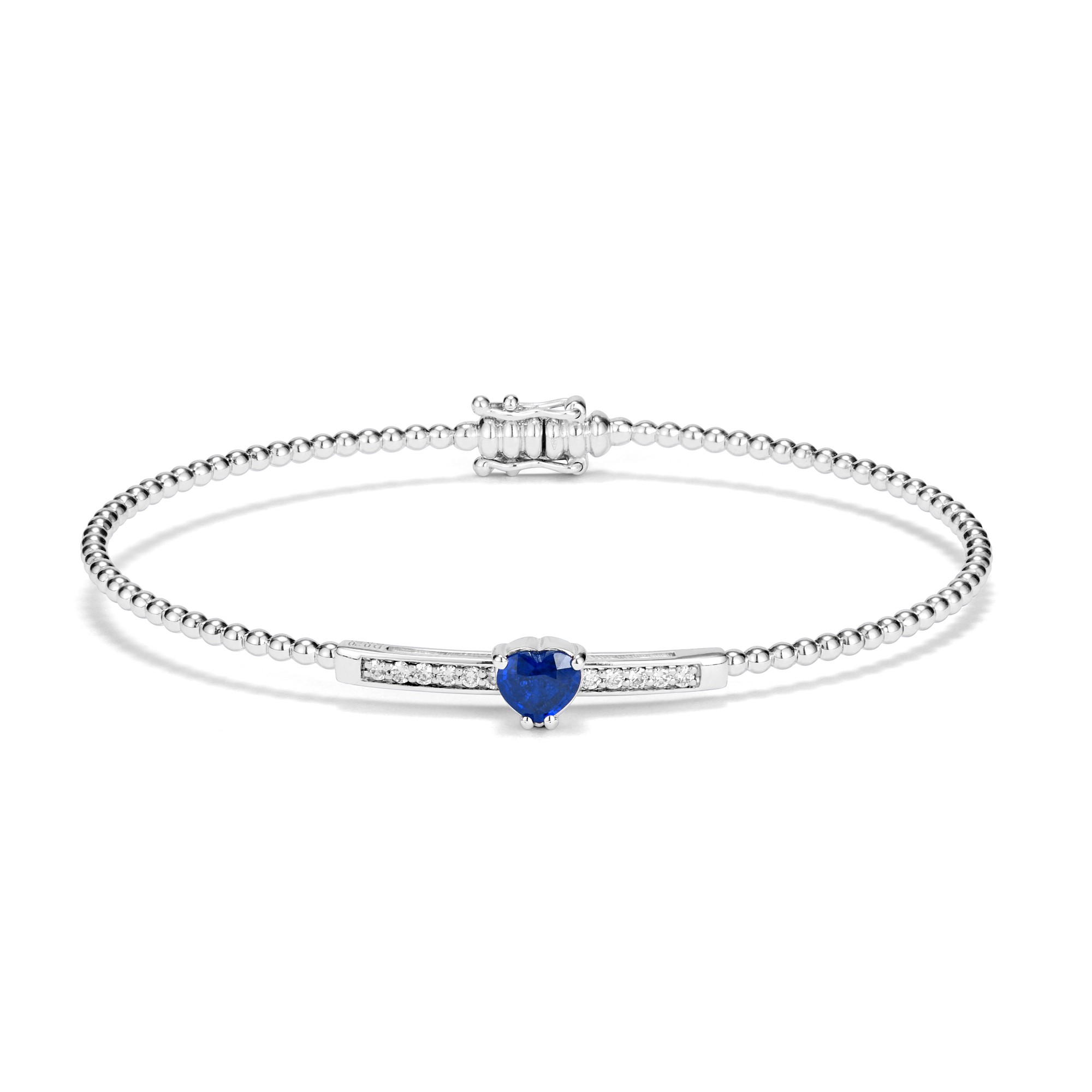 Bracciale Flex con zaffiro e diamanti